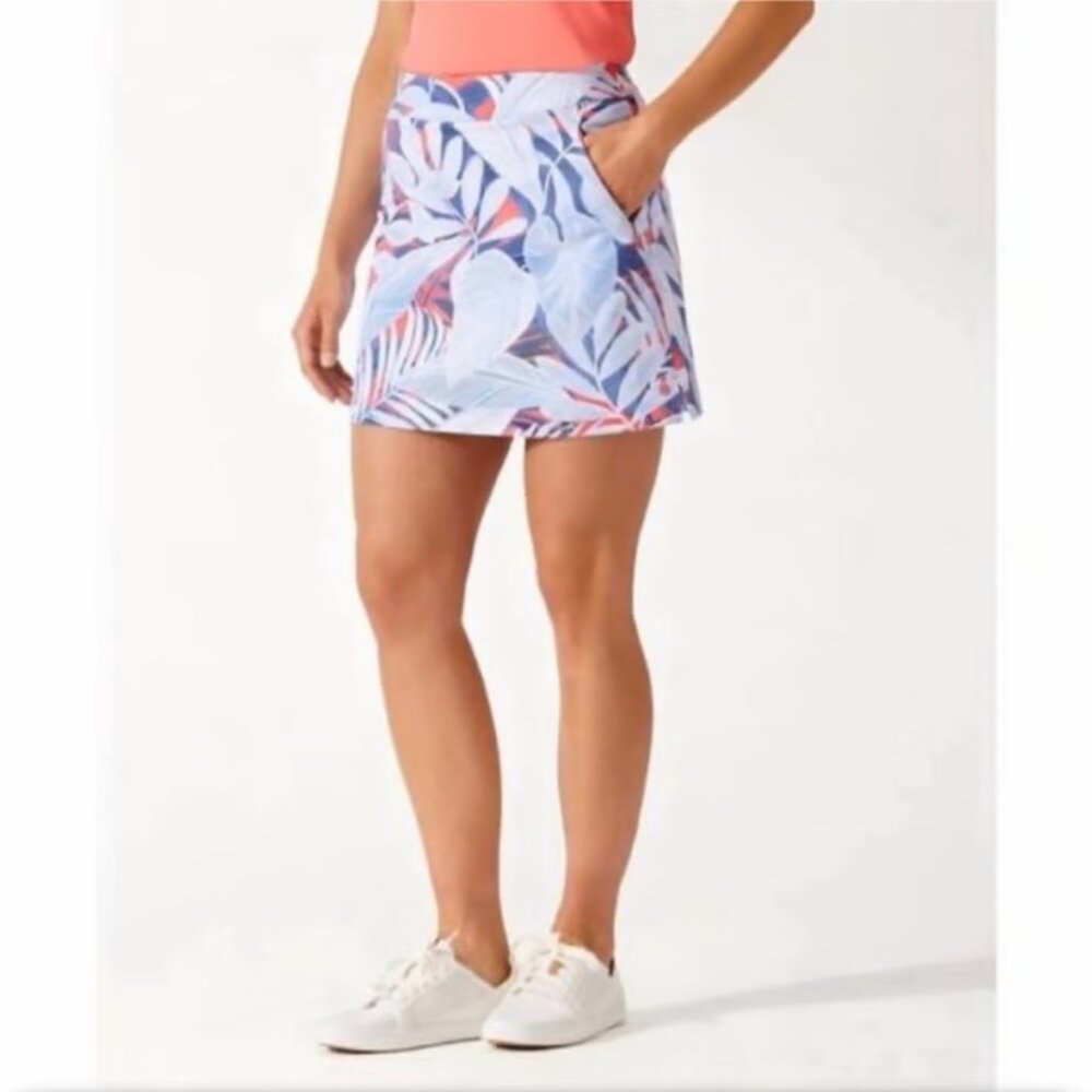 TOMMY BAHAMA ISLAND ZONE AUBREY FLORAL BOTANICAL PRINT TENNIS GOLF SKORT SKIRT